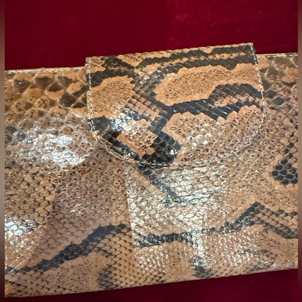 EXOTIC SNAKE SKIN CLUTCH ORGANIZER